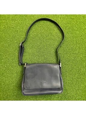 First Issue by Liz Claiborne Blue Leather Adjustable Strap Shoulder Bag